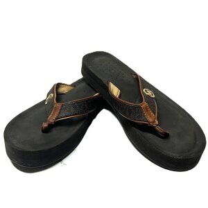 Michael Kors Gage platform flip flop sz 10 M
